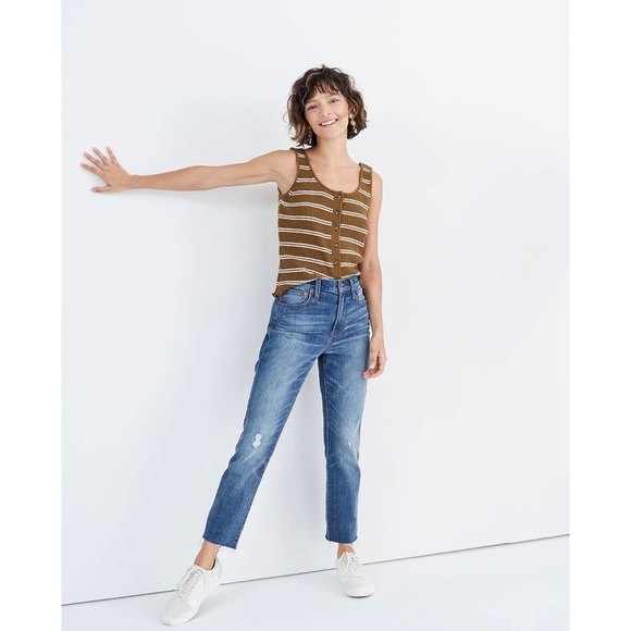Madewell The High Rise Slim Crop Boyjean Raw Hem Sz 29 - Picture 13 of 13